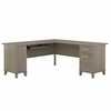 Bush Business Furniture Somerset 72W L Shaped Desk W/ Storage in Ash Gray WC81610K